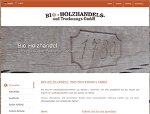Tablet Screenshot of bioholzhandel.com